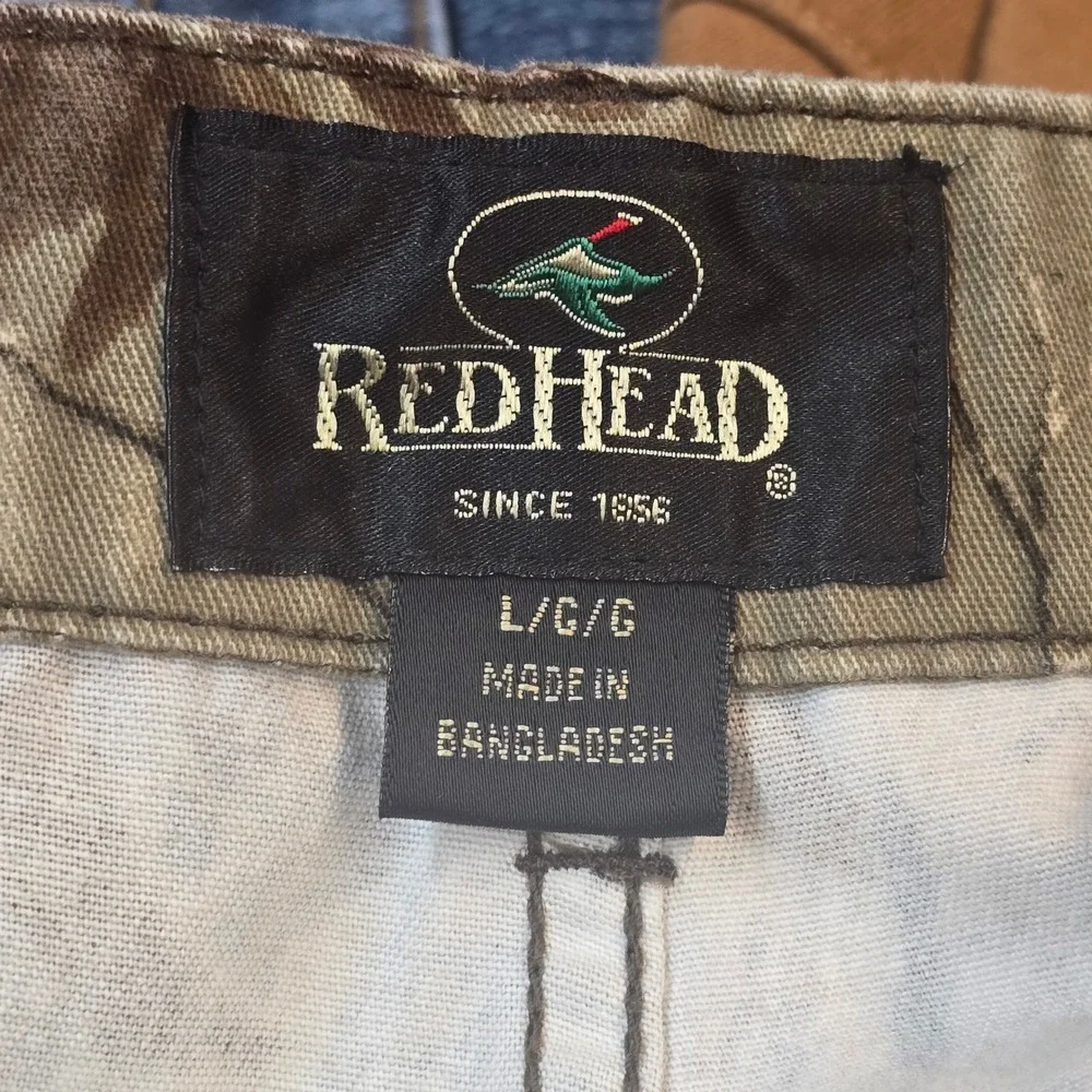 RedHead Mens Realtree Camo Cargo‎ Pants Large Adjustable Waist Hunting Outdoor